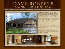 Tablet Screenshot of daverobertsconstruction.com